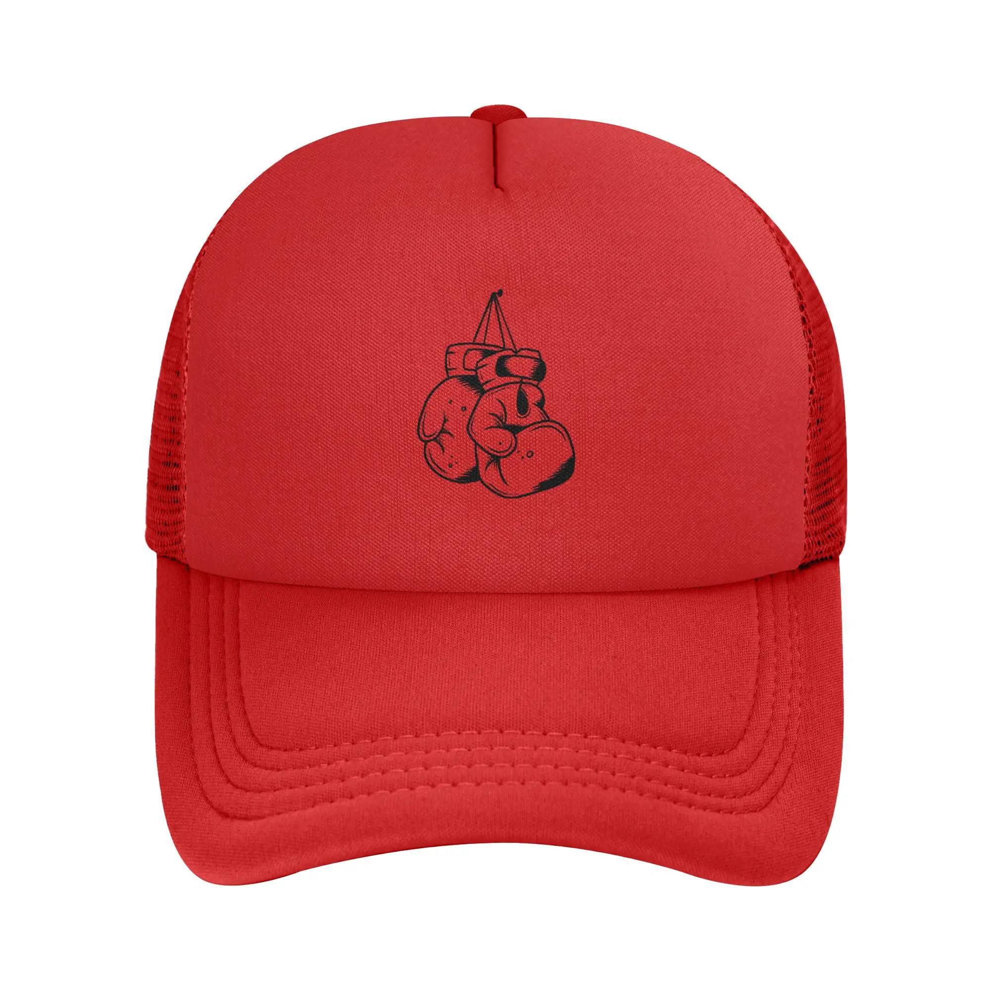 

Boxing gloves Foam Mesh Trucker Hat Sturdy Unisex Cooling Mesh-back Baseball Cap Adjustbale For Casual Wear