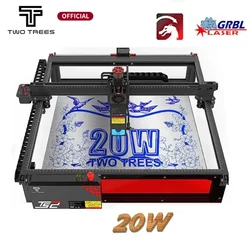 Twotrees TS2 20W maszyna do grawerowania laserowego 450x450mm technologia skompresowanego punktu laser GRBL LightBurn Wifi poziomy żyroskop