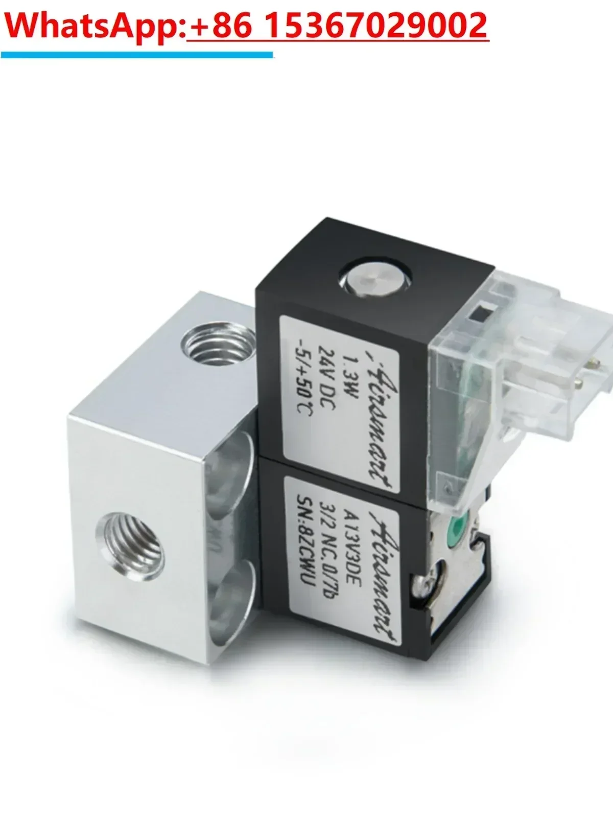 Positive pressure 2-position 3-way solenoid valve normally closed, free exhaust micro solenoid valve