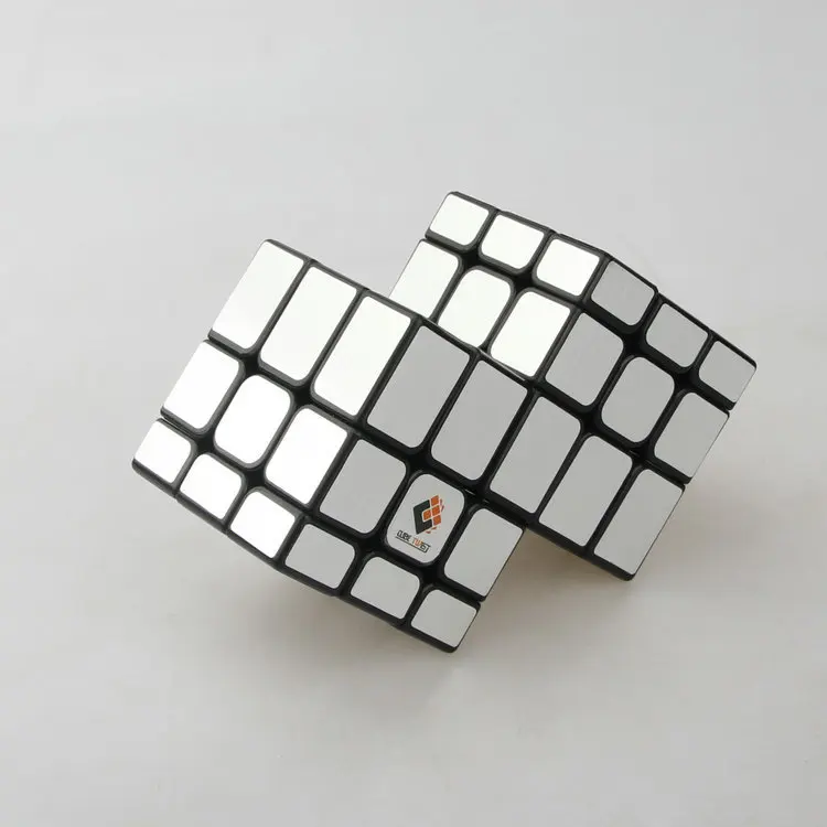 [Krótność] 3x3 Gładkie Lustro Nieregularny Prostokąt Siameska Kostka Połączona Kostka Ograniczone Obrotowe Magiczna Kostka Puzzle dla Dzieci
