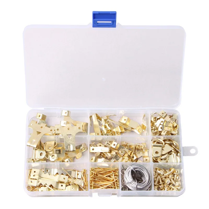 220/250-Piece Heavy Duty Picture Hanging Kit with Nails for Wood/Drywall Professional Hanging of Canvas Pictures Office Pictures