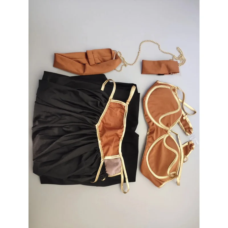 أزياء الهالوين للنساء البالغات الأميرة ليا الرقيق أزياء تنكرية للرقص الشرقي كليوباترا المصرية القديمة فستان مثير