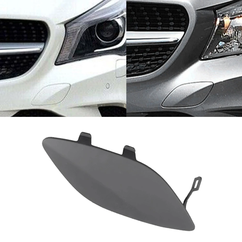 1pc Front Bumper Tow Hook Eye Cap Cover Plastic for Mercedes-Benz W117 CLA-CLASS CLA 200/220/250 2014-2016 1178850622 Unpainted