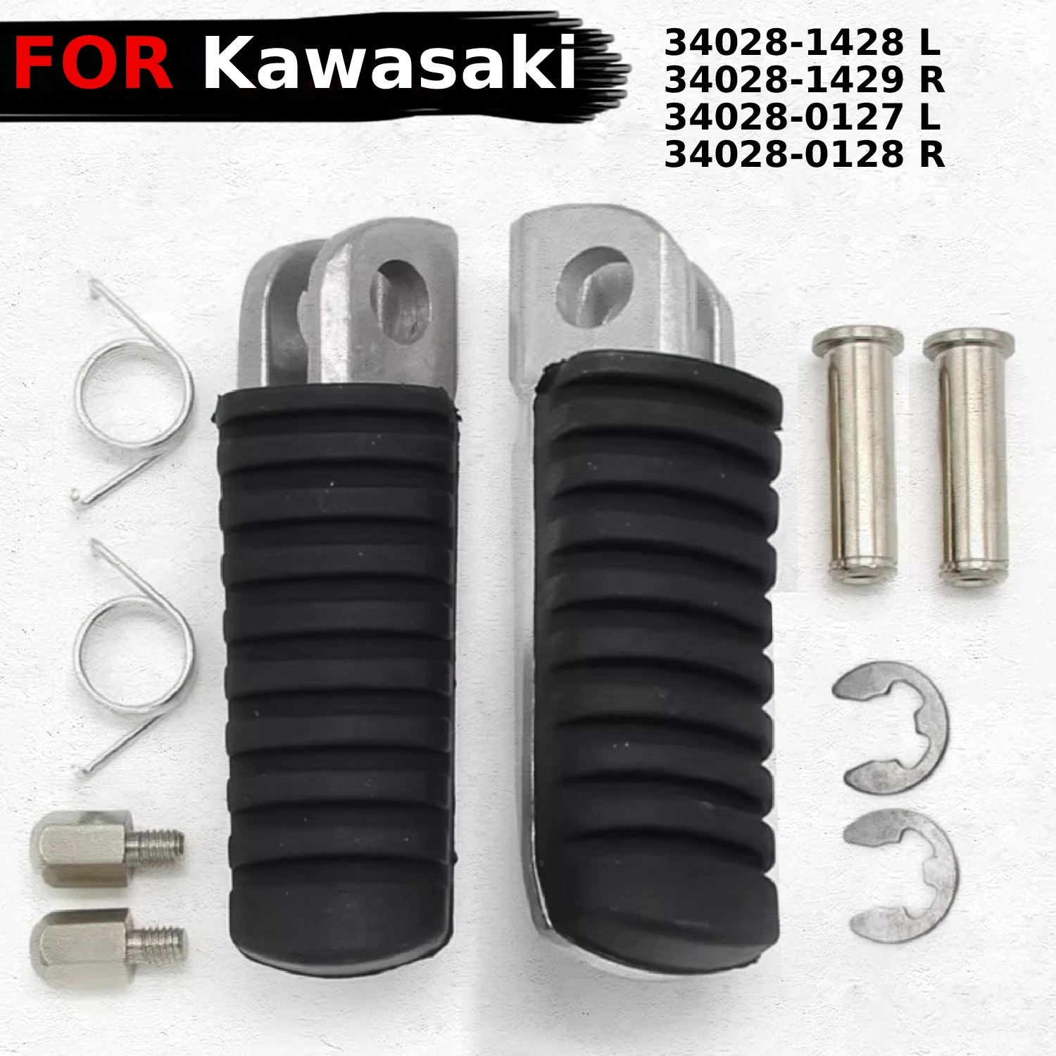 

Motorcycle Footrest Pegs For Kawasaki ER650 ER-6N ZR1000 Z1000 ZR900 Z900 Z900RS Z750 ZG1400 GTR1400 ZX1400 ZZR1400 ZRX1200 ZR7