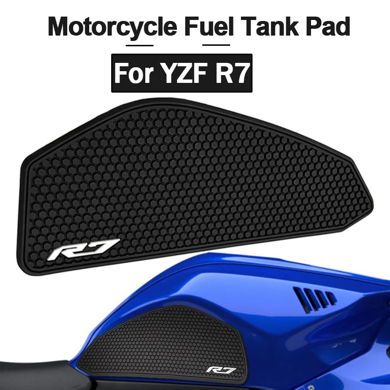 

For YAMAHA R7 YZF r7 yzf Fuel Tank Pad Tank Sticker Decal Knee Pad YZF-R7 2021 2022 2023 2024 Side Fuel Tank pad