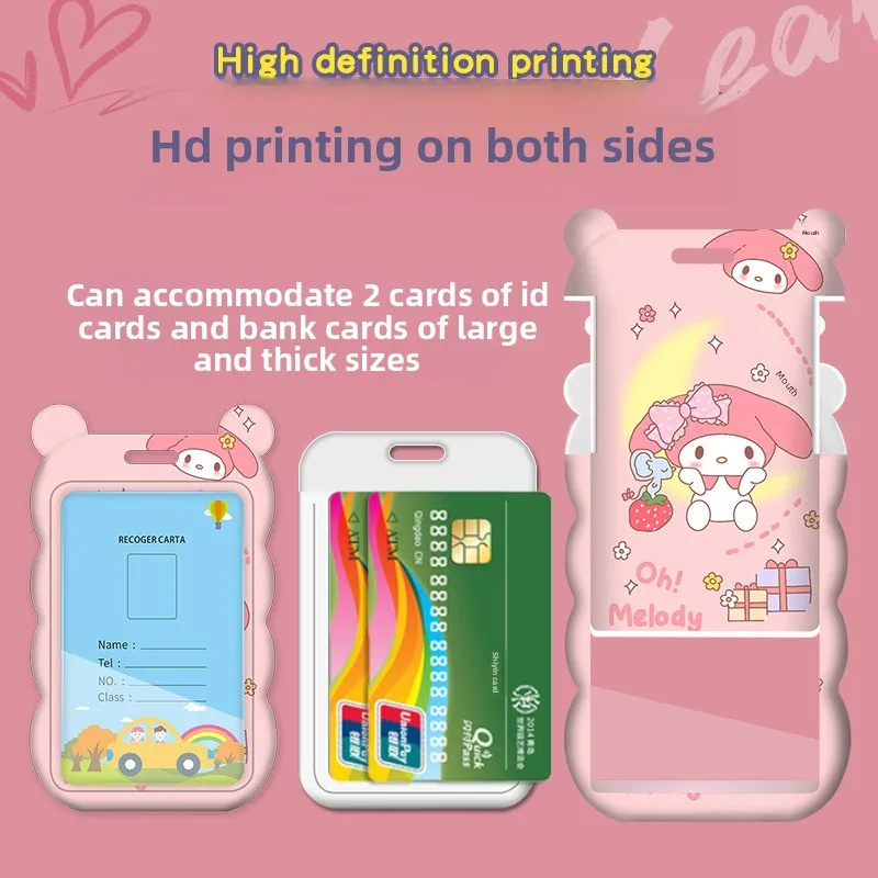 حافظة بطاقات ميلودي ويف – حبل طويل للأطفال والطلاب ورياض الأطفال