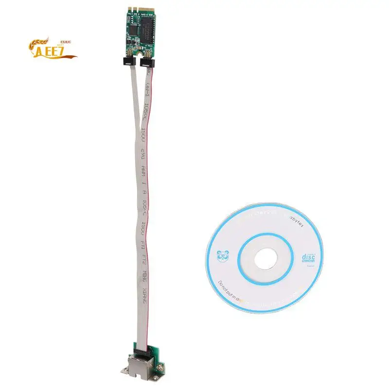AEE7-M.2 A+E KEY 2.5G Ethernet LAN Card RTL8125B Industrial Control Network Card PCI Express Network Adapter