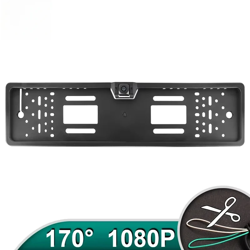 Ownice HD AHD 1080P 170 Degree Fisheye EU European Vehicle Rear View Camera Number License Plate Frame Car Camera