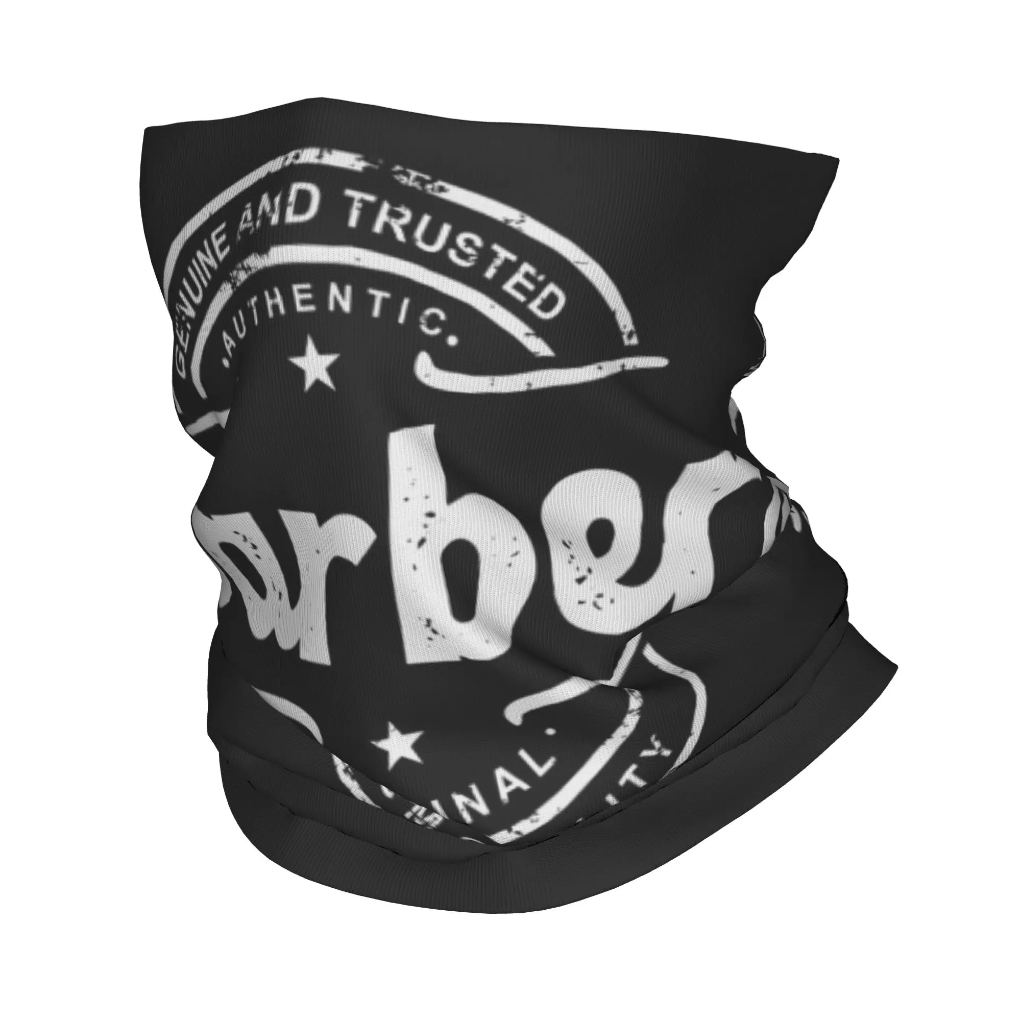 

Custom Retro Best Barber Distressed Logo Bandana Neck for Ski Running Men Women Wrap Scarf Hairdresser Hairstylist Headband