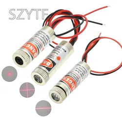 650nm 5mW Red Point / Line / Cross Laser Module Head Glass Lens Focusable Focus Adjustable Laser Diode Head Industrial Class