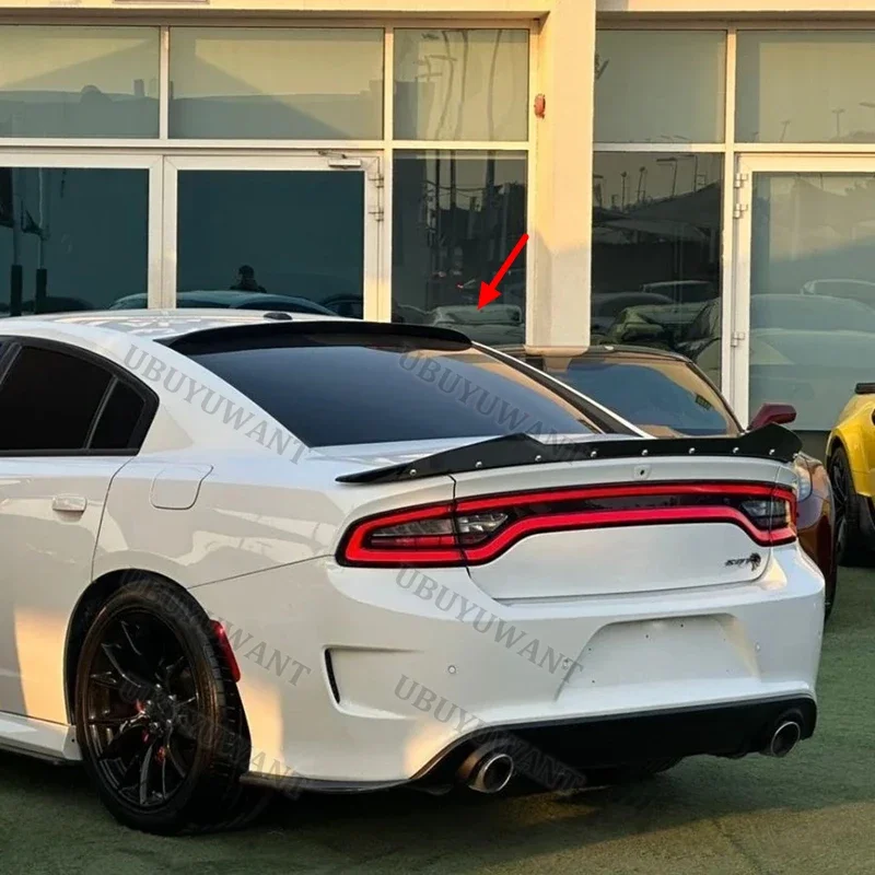 For DODGE Charger SRT SXT R/T Pursuit 2015-2019 ABS Rear Trunk Boot Spoiler Wing Lip Car Rear Wings