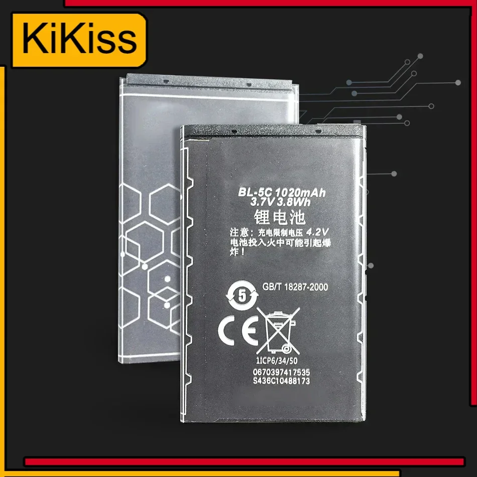 1000mAh Replacement Battery BL-5CV BL-5C For VERTU Ascent 2010/Signature S Design/X Mobile Phone