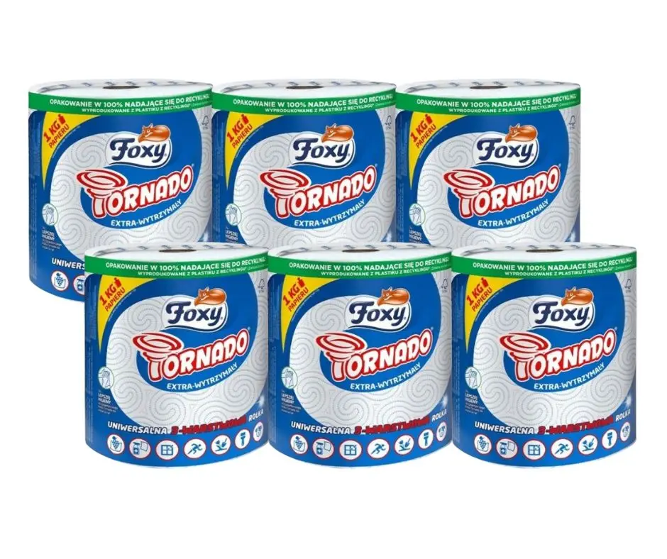 TORNADO Papierhandtuch 3 Lagen 350 Blätter 6er-Set
