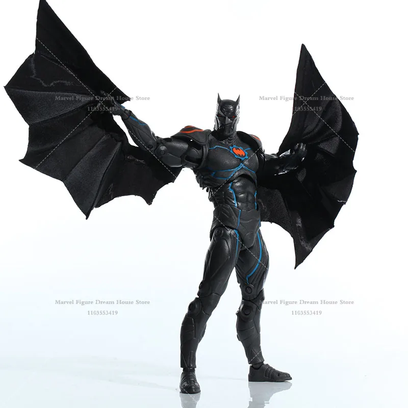 1/12 Scale Male Accessories DC Batman The Murder Machine Dark Knights Cool Black Big Wings  For 7-inch Action Figure Soldier