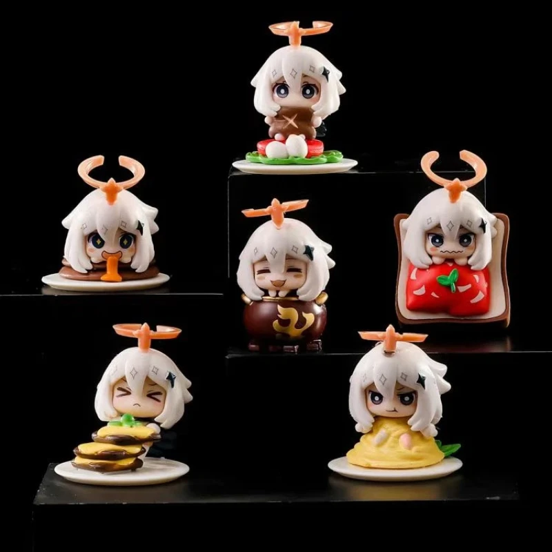 

Genshin Impact Paimon Not Emergency Food Theme Blind Box Cute Anime Action Figure Collectible Mystery Toy Model Festival Gift