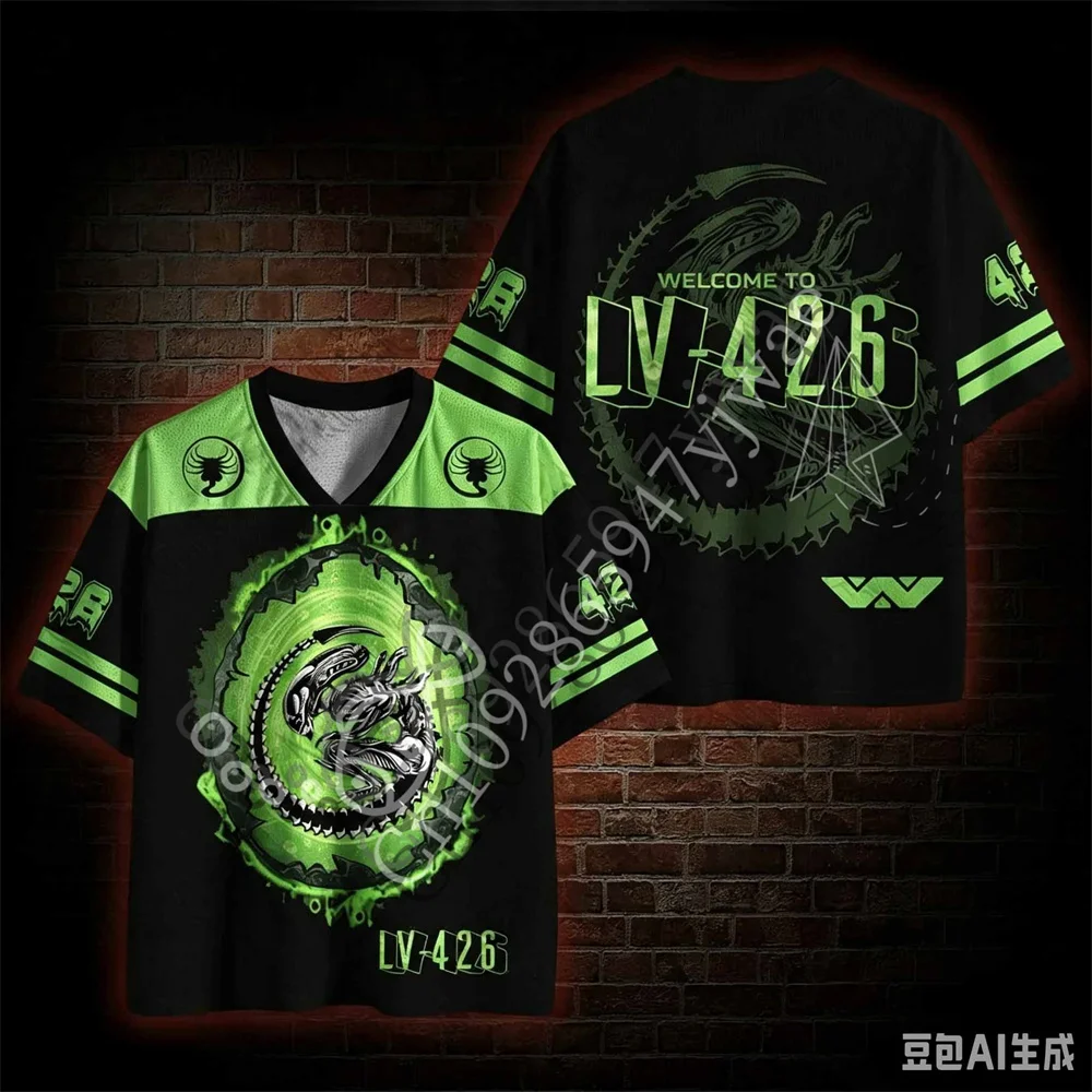 Welcome to LV426 Jersey Alien 3D Printed Short Sleeve Hot Selling Products Horror Movie Fans Tee Summer Men Women Beach T-shirt