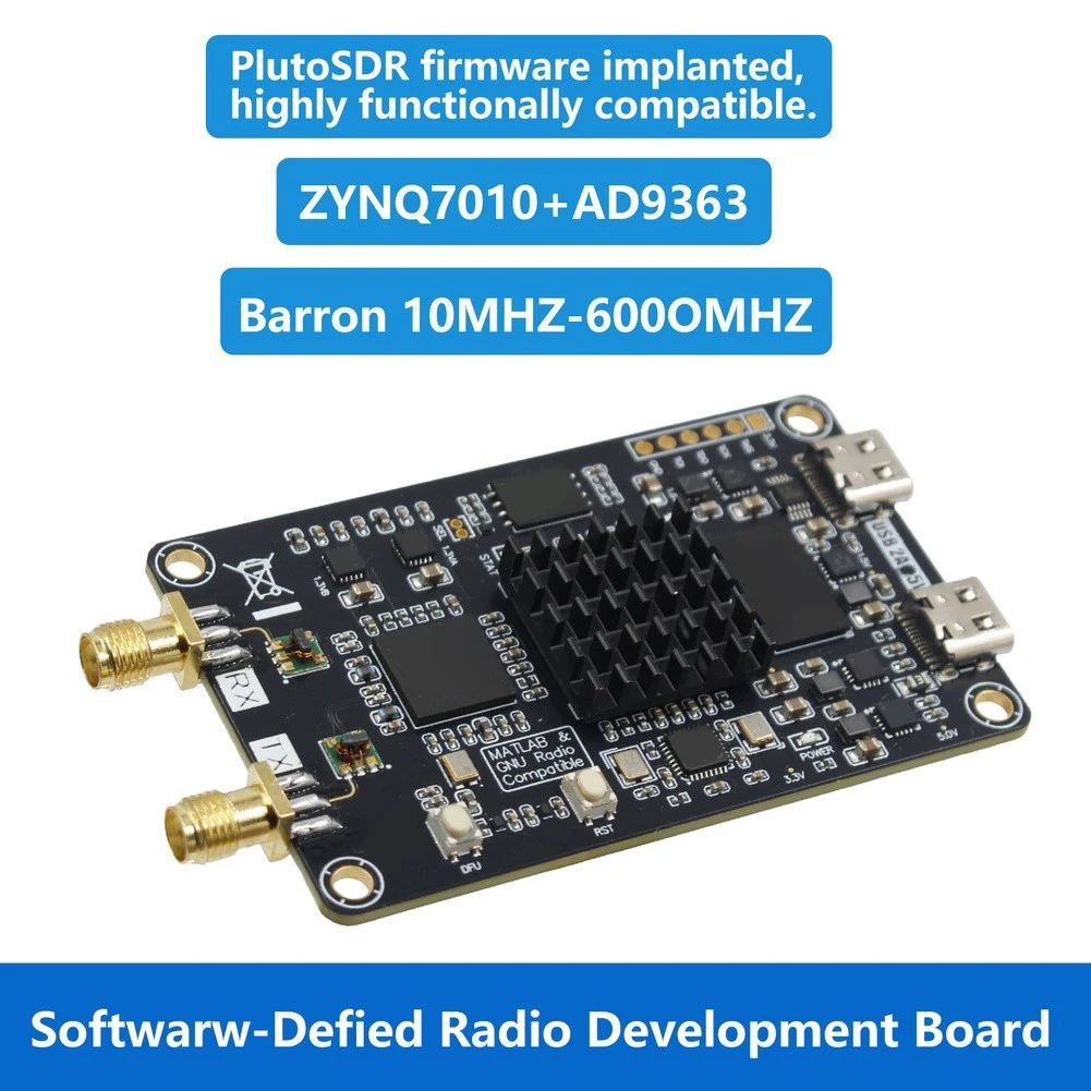 ZYNQ7010AD9363 Software Defined Radio Development Board Featuring XC7Z010CLG400 for fpga and AD9363ABCZ Transceiver