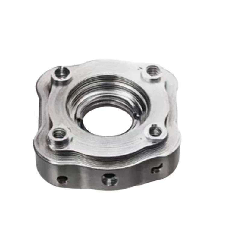CNC machined copper alloy high-precision multi-screw hole mechanical parts with threaded hole mechanical mount