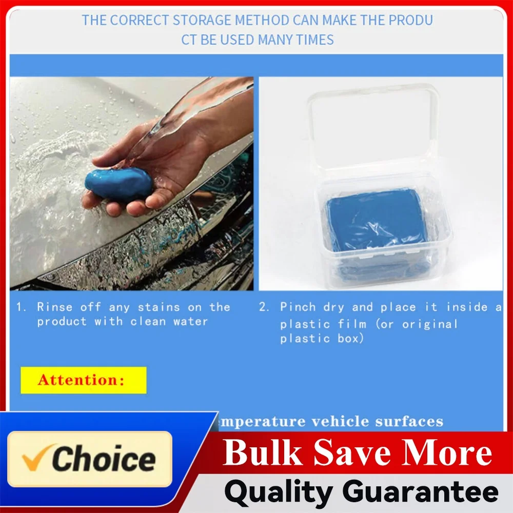 Car Clay Bar Auto Detailing Clay Bar Anti Scratch Handheld Car Washer Auto Wash Bar Magic Clay Bar for RV Bus Glass Cleaning