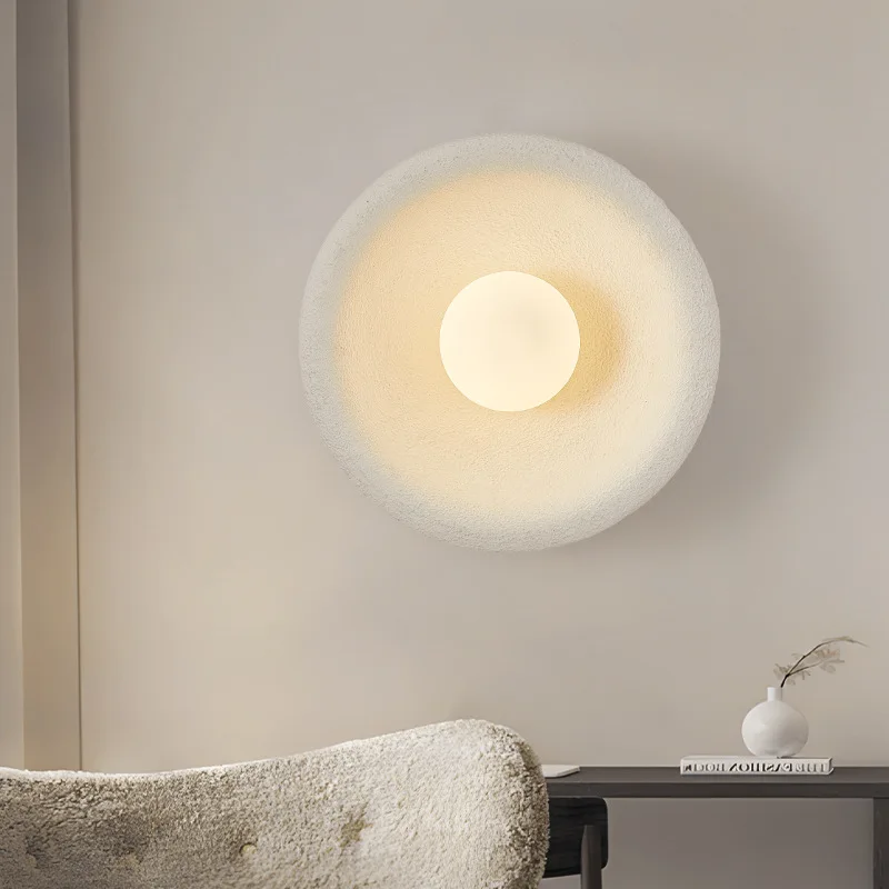 Wabi-sabi Bedroom Bedside Wall Lamp Japanese-style Butter Lamp Living Room Background Wall\ Hallway Stairwell Lighting Fixtures