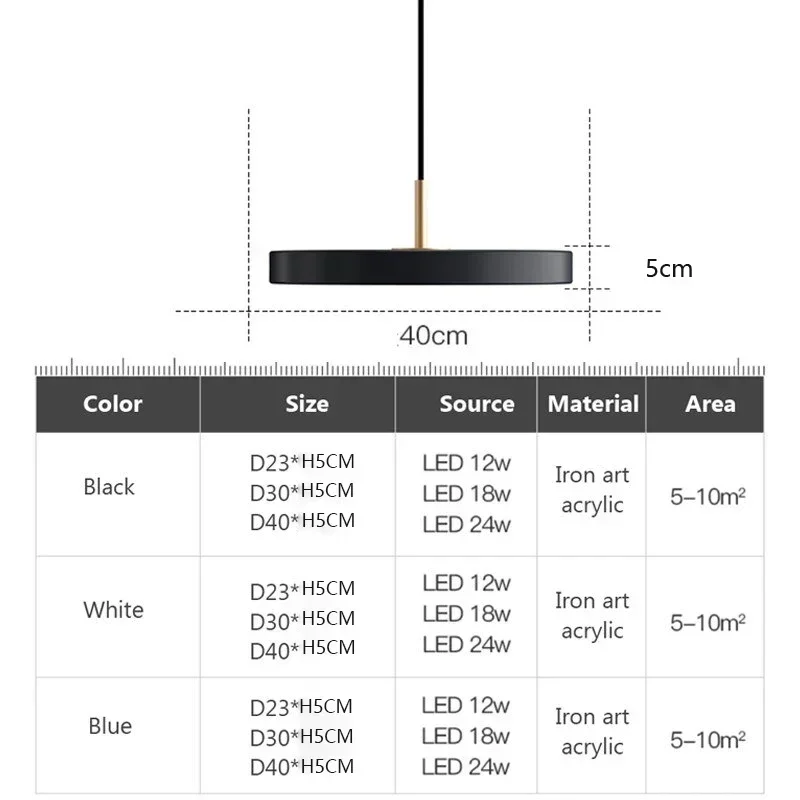 Imagem -05 - Controle Remoto Led Pendant Light Lâmpadas de Iluminação Iluminação Lustre Moderno Fit para Quarto Sala de Estar Sala de Jantar Bar