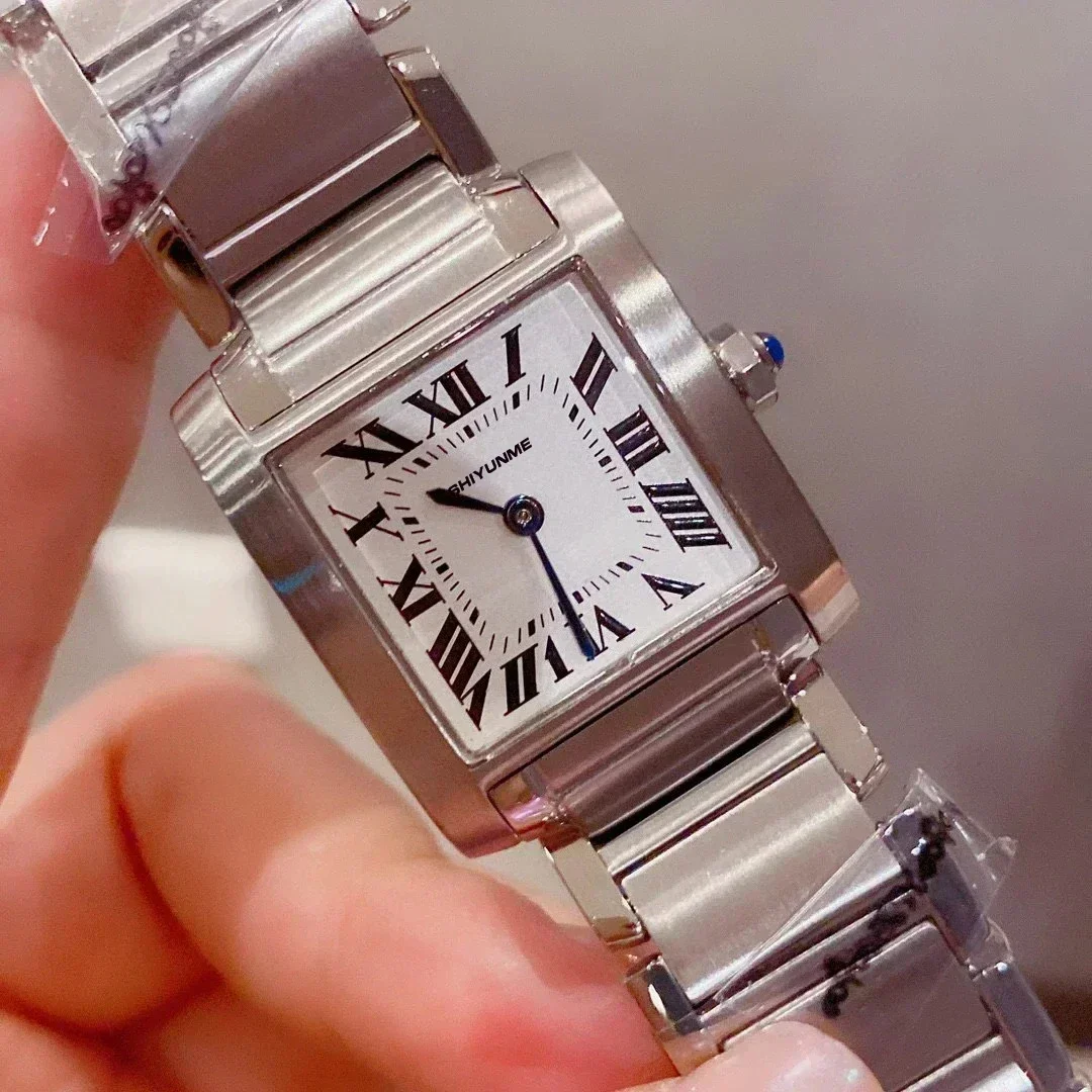 A333 Store 316L ساعة كوارتز بسيطة للنساء مقاومة للماء مربعة 25 ملم حزام من الفولاذ المقاوم للصدأ #6