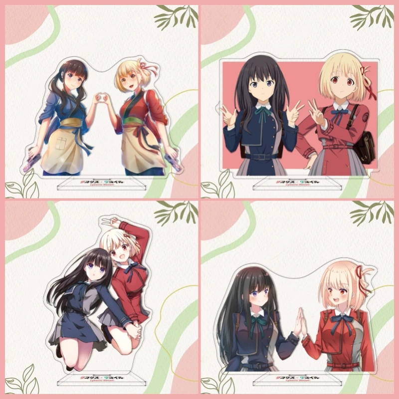 Anime Lycoris Recoil Inoue Takina Nishikigi Chisato Kurumi Acrylic Figure Stand Model Plate Anime Merchandise Toy Fans Gift 15cm