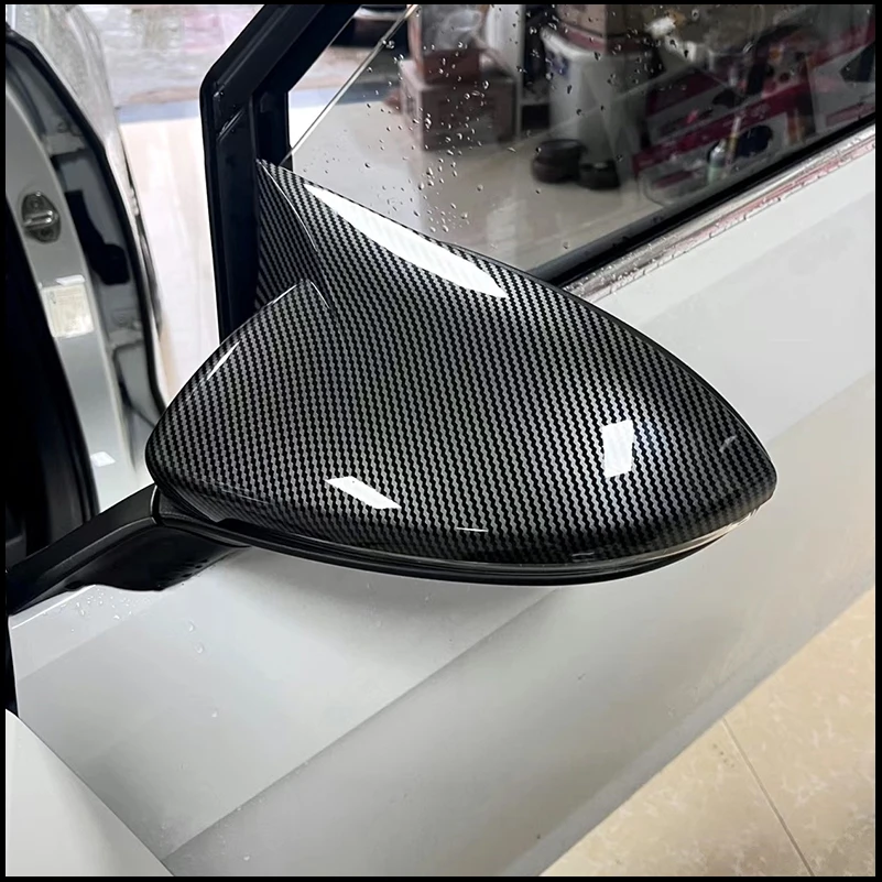 

Car Styling For Volkswagen GOLF 7 MK7 MK7.5 2014-2018 Rearview Mirror Cover Caps Trim with Horn Housing Car Styling Auto Parts A