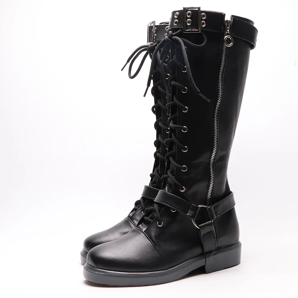 Gioco Anime Stivali Cosplay Persona 5 Futaba Sakura Scarpe Halloween Aksesori Dibuat Sesuai Pesanan