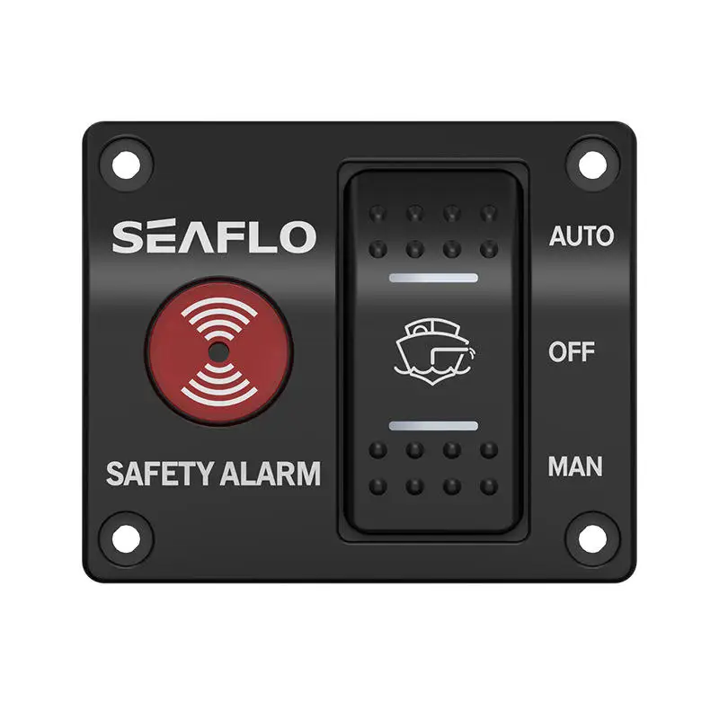 ABS Marine Alarm Switch Panel New Condition Bilge Pump Control Switch with High Visibility LED Lights