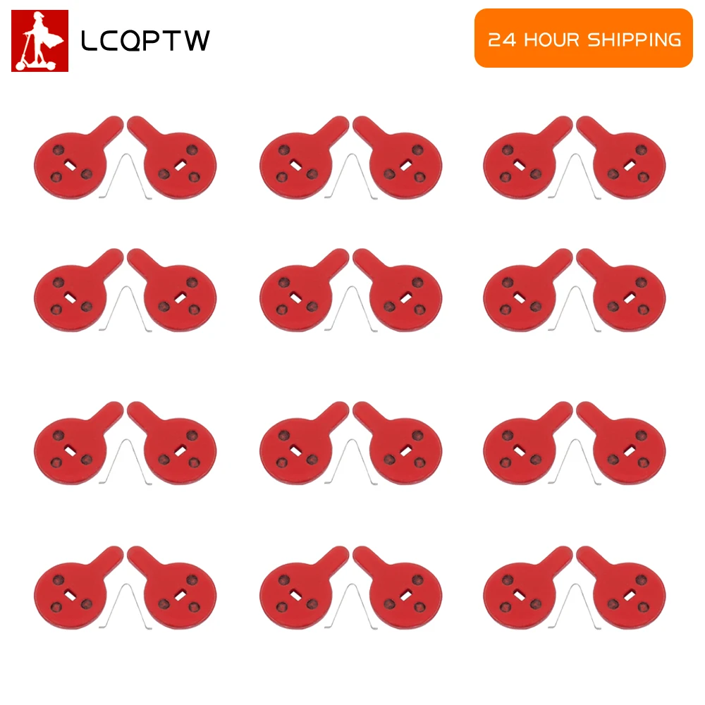 12Pcs Disc Brake Pads for Kugoo G2 Pro Kickscooter Bicycle Electric Scooter Disc Brake Pads Organic Resin Replacement Hydraulic