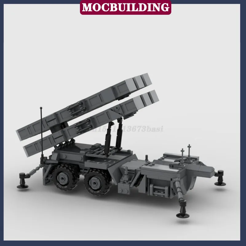 MOC Military MIM-104 Vehicle Transport Model Building Block Rocket Launcher System Assembly Boy Collection Toy Gifts