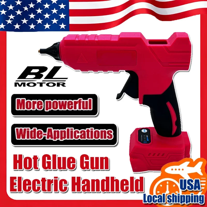 

Cordless Electric Handheld Hot Glue Gun Repair DIY Tool Hot Melt Welding Hot Air Gun Anti-scald Nozzle for Milwaukee 18V Battery