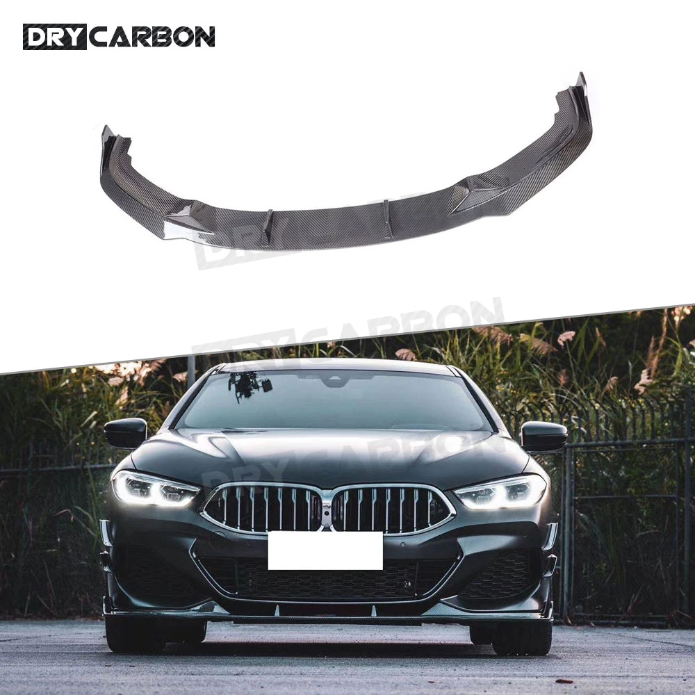 

For BMW 8 Series 840i G14 G15 G16 2019 2020 Carbon Fiber Front Bumper Lip Chin Shovel Spoiler Car Styling Bodykits Accessories