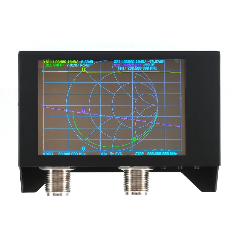 Nowy analizator sieci wektorowej 4.0 cali LCD 50KHz -3GHz SAA-2N NanoVNA V2 analizator antenowy krótkofalowo HF VHF UHF S-A-A-2 NanoVNA