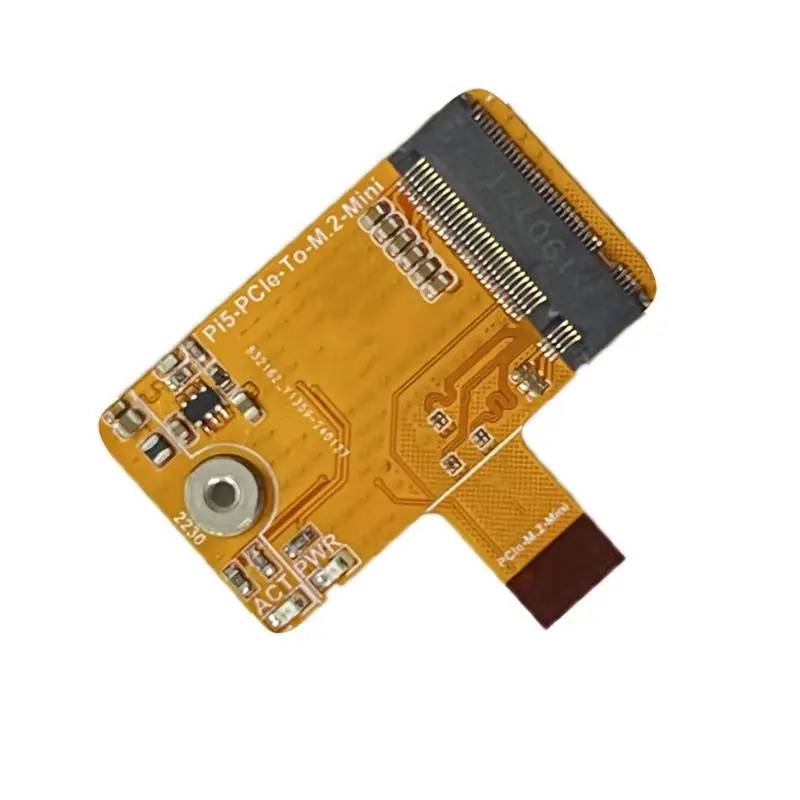 

New!Pcie To M.2 Nvme SSD Mini Board Integrated-FPC & Differential Matching Design Pi5-Pcie-2230 For Raspberry Pi 5
