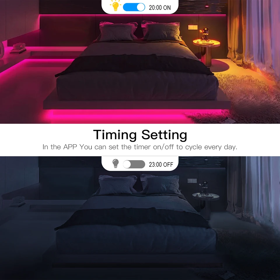 Zigbee Tuya Smart RGB LED Neon Strip USB 5V Flexible Ribbon Tape Waterproof LED Lights for Room Decoration Fita LED RGB Need HUB