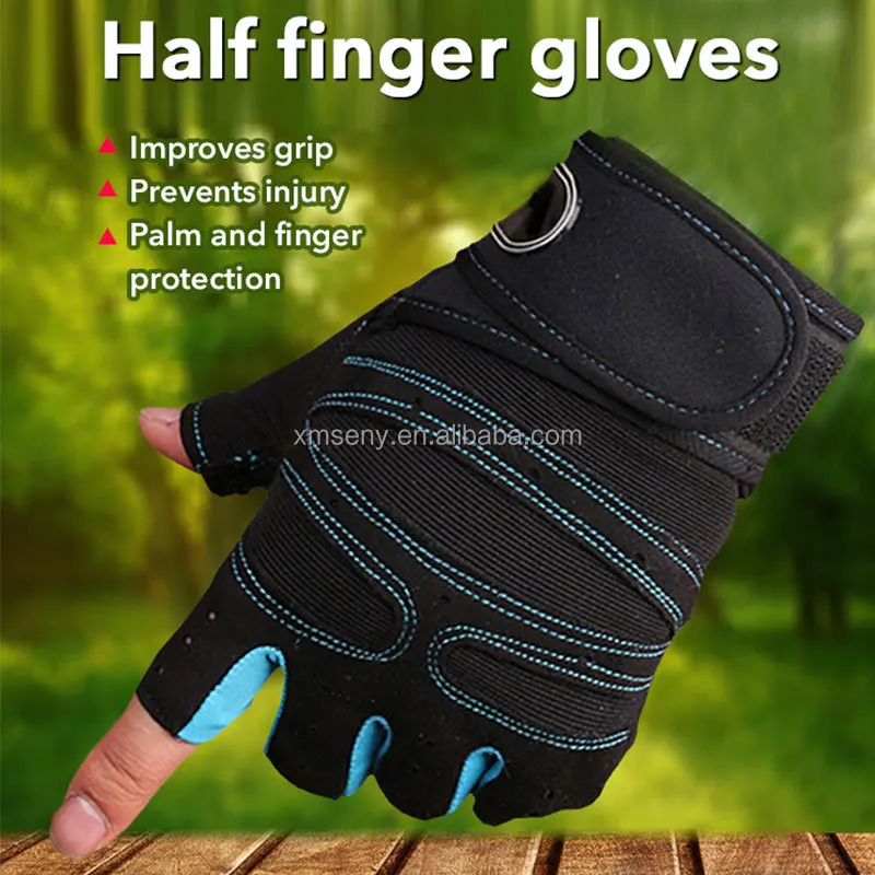 

Спортивные спортивные тренировки, тяжелая атлетика, противоскользящие дышащие перчатки с половиной пальца для фитнеса, тренажерного зала, спандекс для езды на велосипеде, пауэрлифтинга, лыж