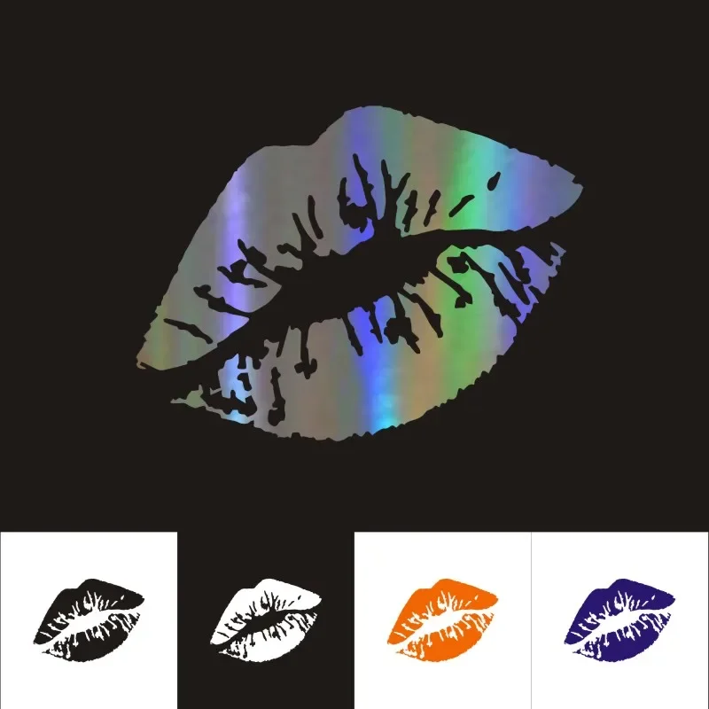 

Car Stickers Kiss Lips Car Motorcycles Decoration Reflective Waterproof Car styling Helmet Refrigerator Laptop Decal