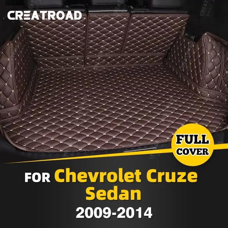 

For Chevrolet Cruze Sedan 2009-2014 Auto Full Coverage Trunk Mat Car Protective Pad Cargo Liner Interior Accessories