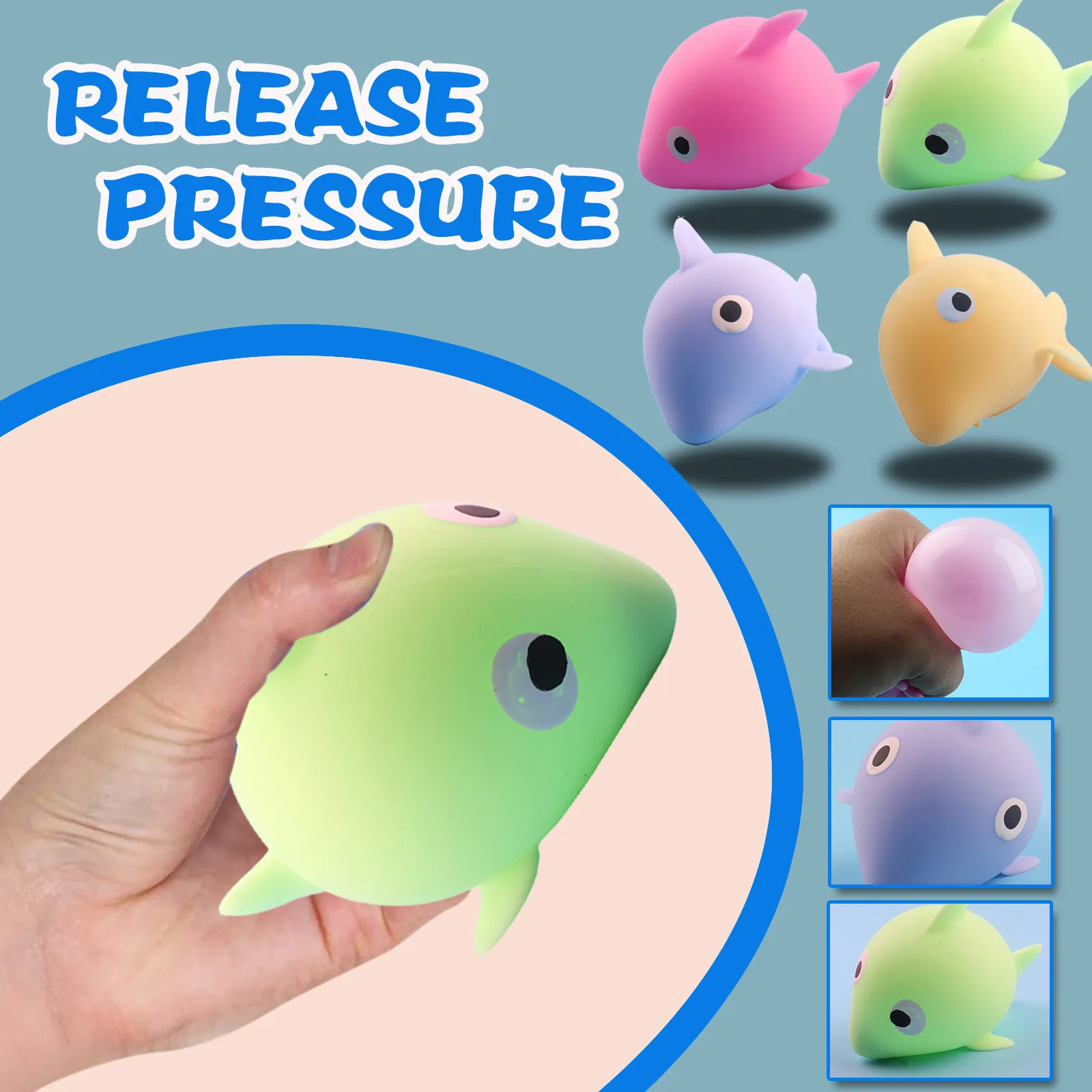 Funny Squish Toys Soft Pinching Gift Party Favors Squeezing Stress Relieving Toy Novelty Decompression Gadget Fidget Toys