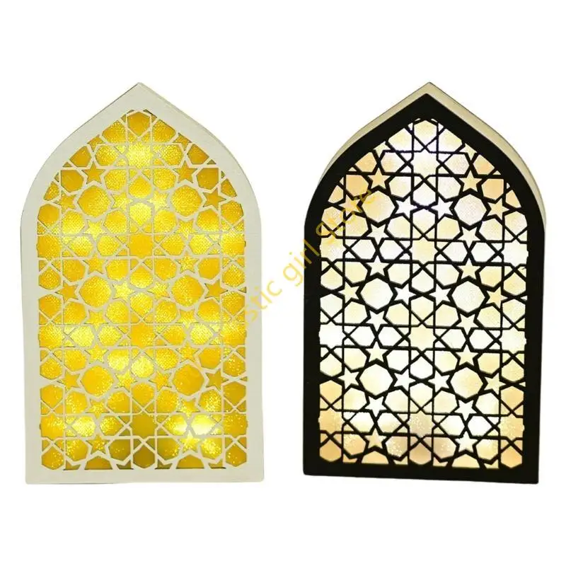 قادت إضاءة العيد الخشب معلقة ديكورات مهرجان المسلمين الاحتفال رمضان المسجد الزخرفة زخرفة الزخرفة RXJB