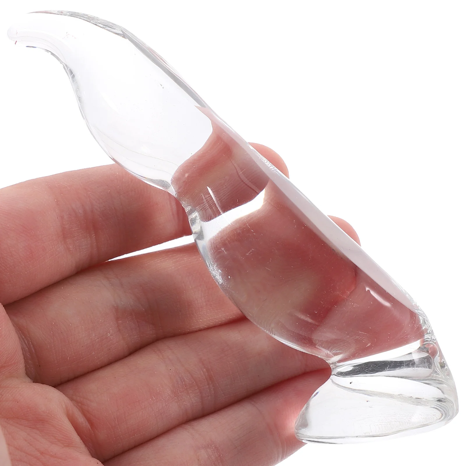 

Clear Glass Calligraphy Brush Pen Holder Transparent Pen Rack Writing Brush Rest Stable Non-Slip Desktop