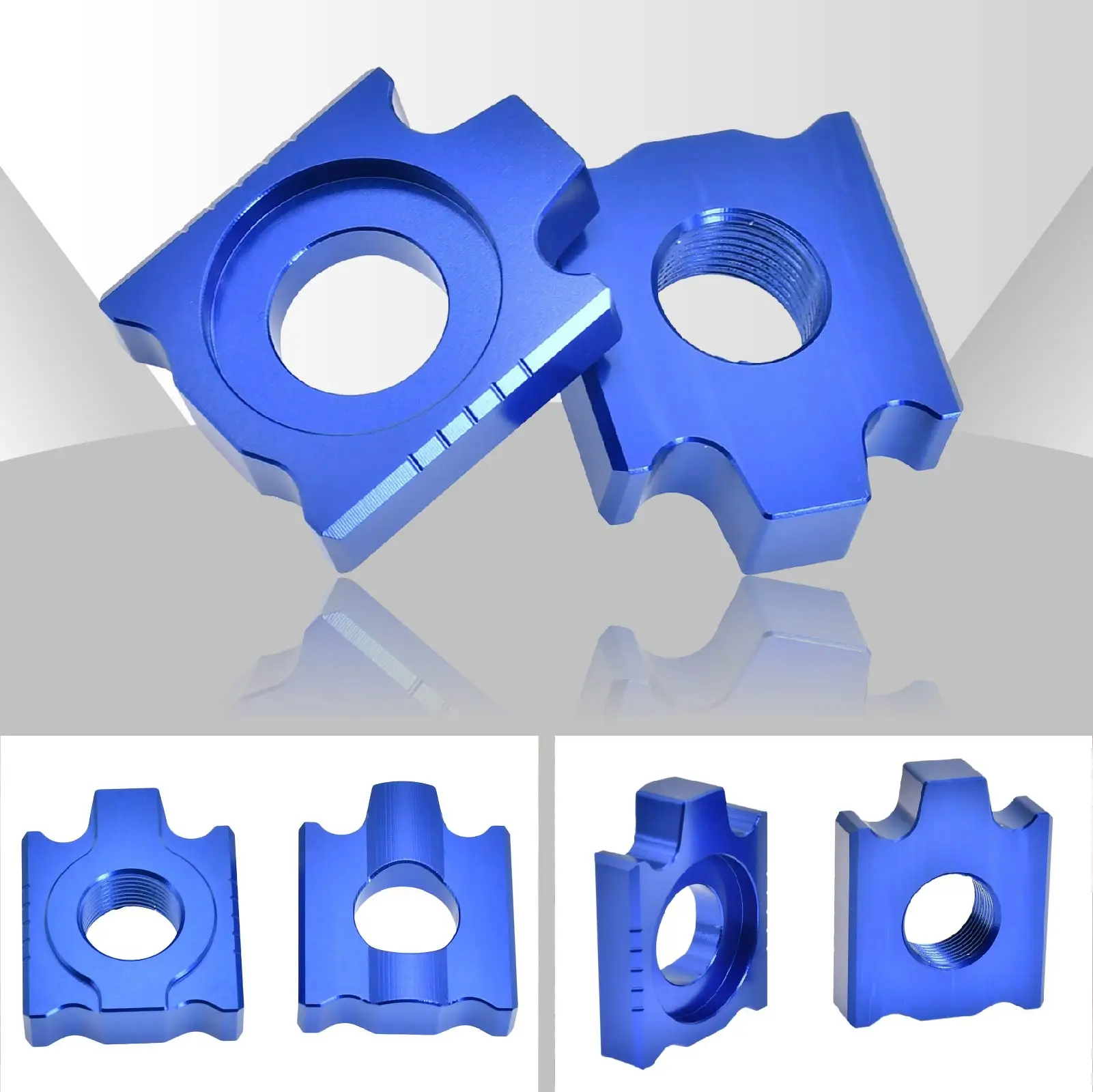 

For Husqvarna TC FC TE FE 125 250 350 450 KTM SX SXF XC XCF XCW XCWF EXC EXCF Motorcycle 20mm CNC Rear Chain Adjuster Axle Block