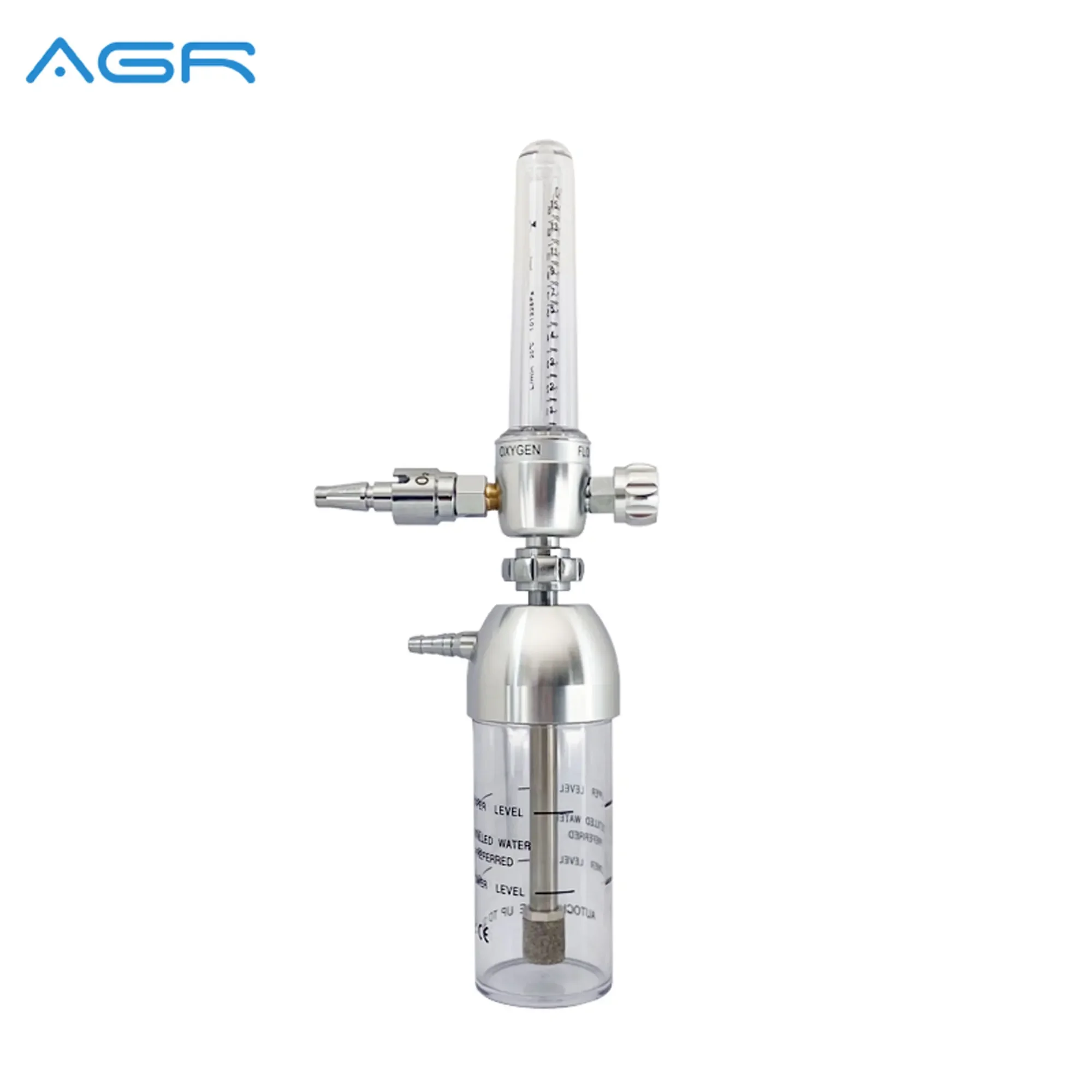 OEM Custom Hot sale medicals oxygens flowmeters 0-15/30/50/70 lpm inhalers aluminums with humidifiers bottle