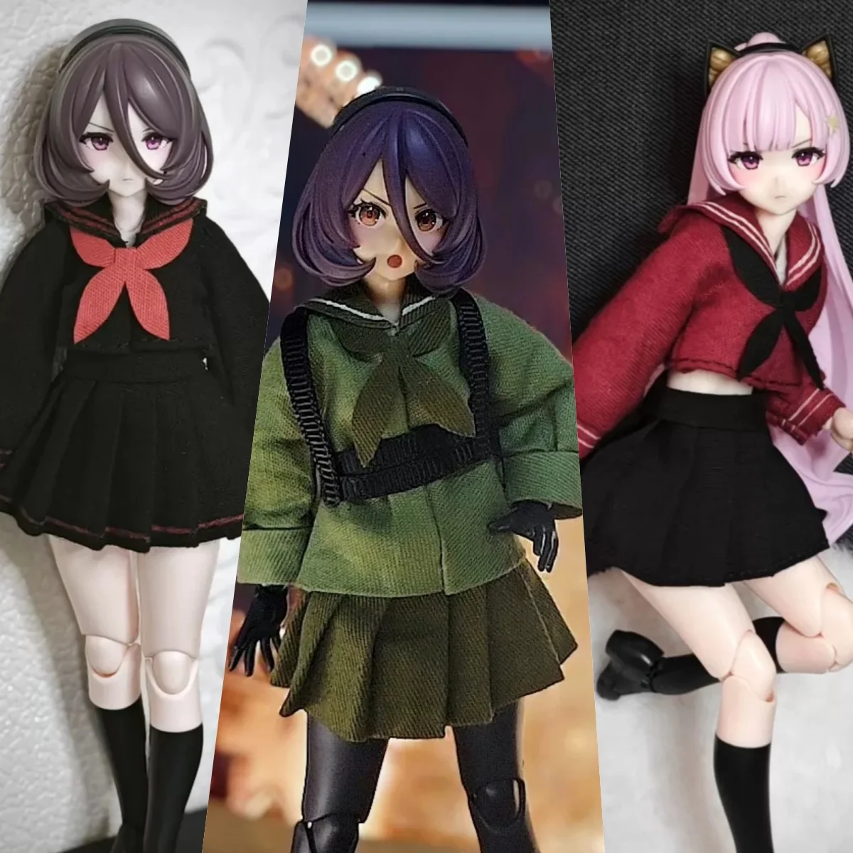 

【60days Made】1/12 Scale Female Soldier Clothing Accessories Sailor Suit Sailor Dress Fit 6''Action Figure Mecha Girl Model Toys