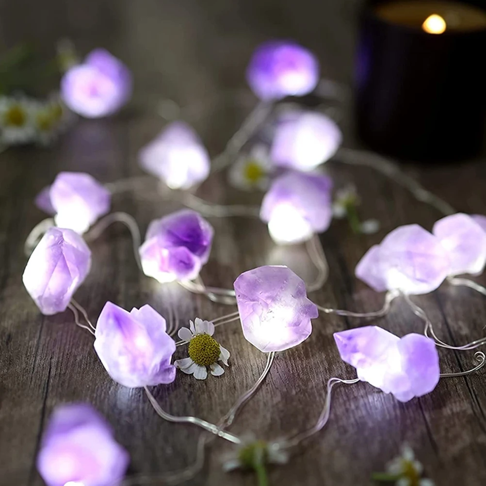 

Light Post Decorative Lamp Pendant Holiday Lights Decorate Party Household Natural Stone Xmas