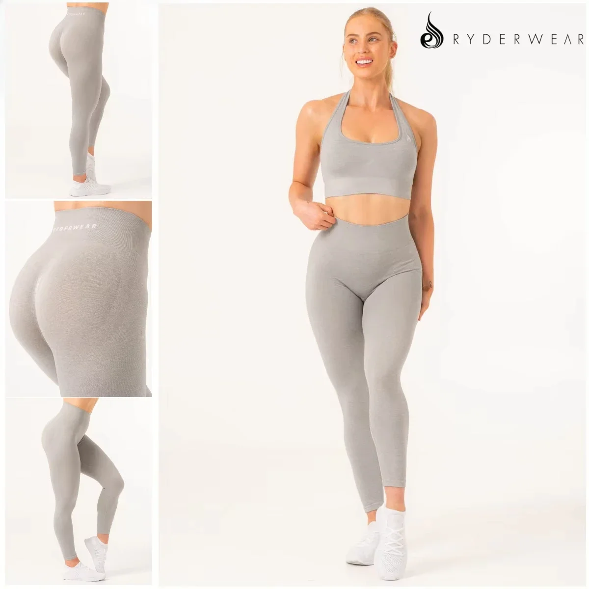 

Ryderwear Australia Брюки для фитнеса Бесшовные медовые персиковые бедра Женские плиссированные брюки для йоги в тренажерном зале с высокой талией и узкими ягодицами