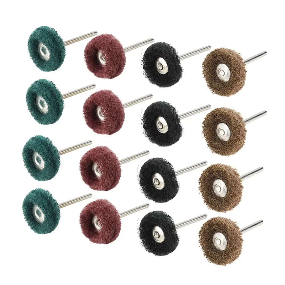 Nylon Fiber Polishing Wheel with 3.0mm Mandrel For Dremel Rotary Tools Abrasive Brush