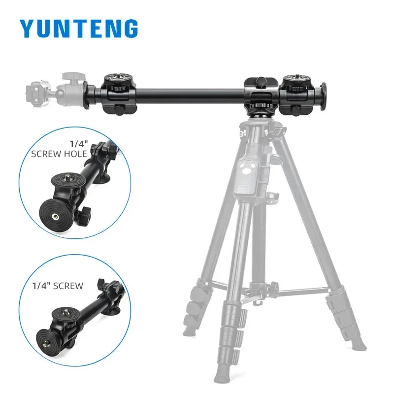 Yunteng 369 Camera Overhead Tripod Extension Pole Cell Phone Camera Vertical Photo Shooting Stands Tripods